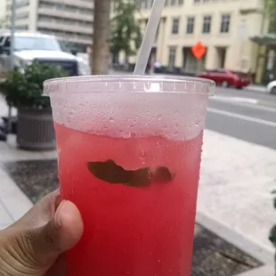 Watermelon mint cooler, refreshing and not too sweet