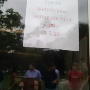 Highly recommend the watermelon lemonade mint cooler, very refreshing with a touch of sweetness