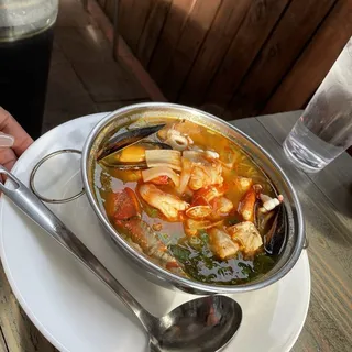 Pot of Seafood Soup