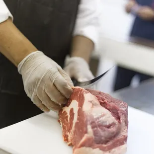 All of our meat is Hand Cut to your liking!