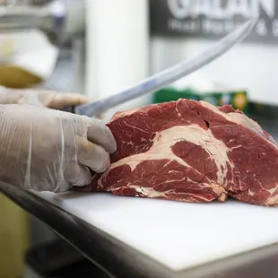 All of our meat is Hand Cut to your liking!