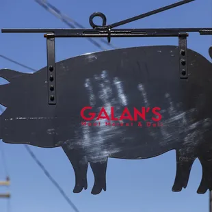 Galan's Meat Market Iron Sign