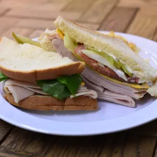 a sandwich on a plate