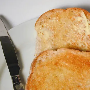 Toasted keto bread and butter
