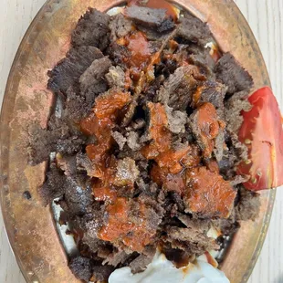 Turkish Iskender Kebab Plate