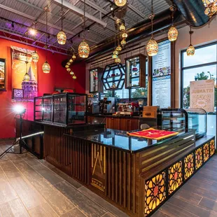 the interior of the store