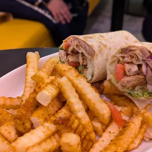 Chicken doner wrap