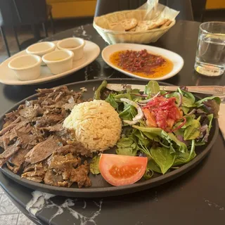 Lamb and Beef Doner Plate
