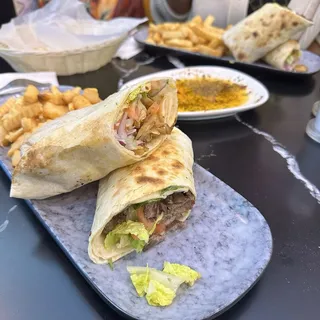 Lamb and Beef Doner Wrap