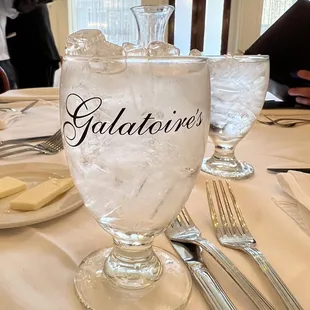 Beautiful water glasses