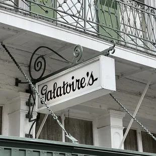 a sign for galatoire&apos;s