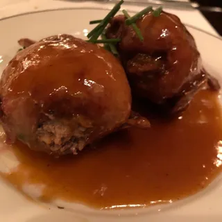 House Boudin-Stuffed Roasted Quail