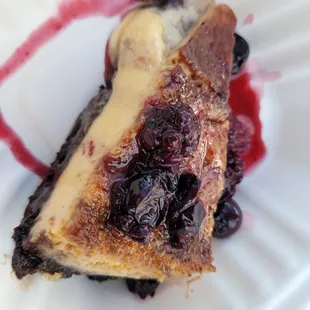 a piece of cake on a paper plate