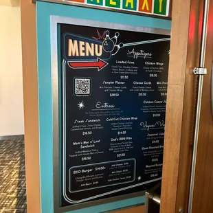 the menu for the galaxy bowl