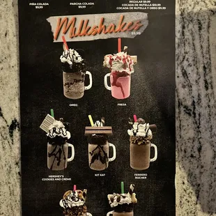 milkshakes
