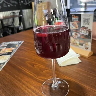 Sangria was homemade and very good!