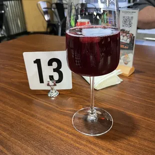 Delicious home made sangria. $6.99