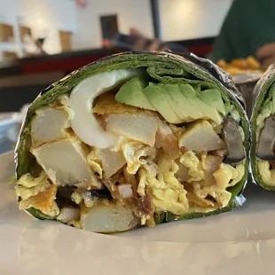 So good.. spinach tortilla was the best choice.