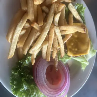 Build your own Burger with side (with lettuce bun)
