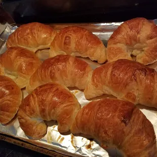 Mini croissants baked at home (frozen, and sold exclusively through Williams-Sonoma)