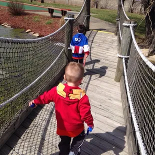 Boys loved the bridge.