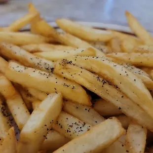 Galaxy Burger Ontario California has a huge menu for great breakfast lunch and dinner meals! Delicious fresh French fries!