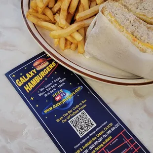 Galaxy Burger Ontario California has a huge menu for great breakfast lunch and dinner meals! Tuna melts combo!
