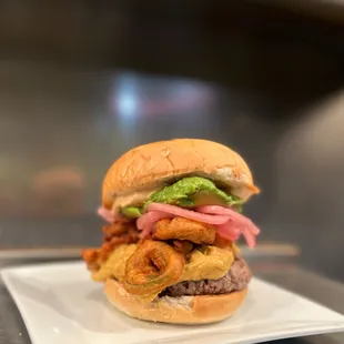 the vegan jalapeño bomb burger