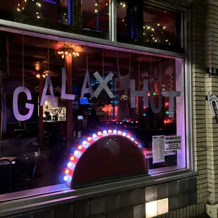 Galaxy Hut exterior.