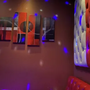 Inside one of the small private rooms.