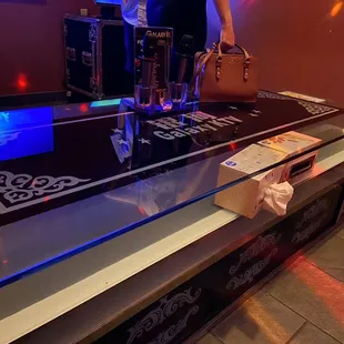 Coffee table in the room