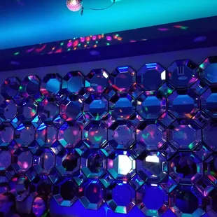 A wall in one of the private karaoke rooms.