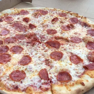 XL one topping pizza