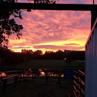 Sunset at our peaceful barn