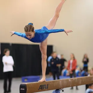 Competitive Gymnastics on Beam