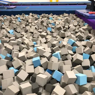 Fluffy foam training pit at Galaxy