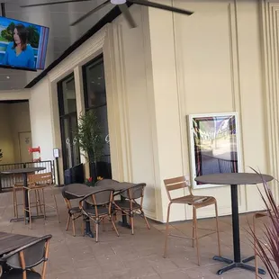 Outside seating area