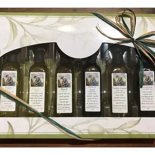 olive oil in a gift box