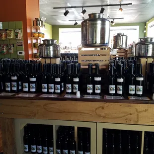 Balsamic vinegars and olive oils