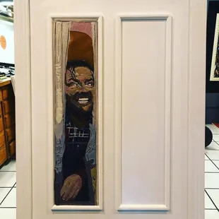 Specialized door style frame custom built by Gabino.