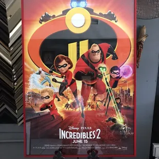 MOVIE POSTER WITH METAL FRAME