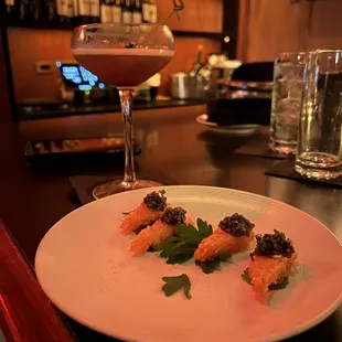 Caviar potato crisp