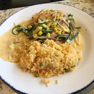 Pollo con Rajas