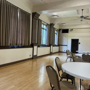 Inside the Masonic center. Used this space (with a stage) for the reception.
