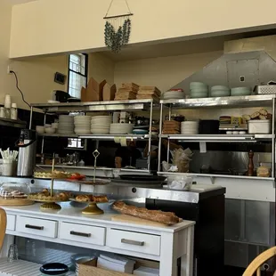 Open kitchen area