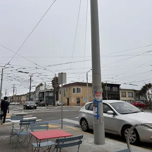 outside