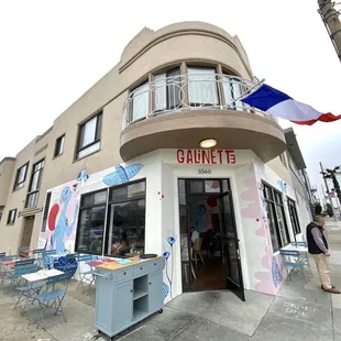 Outside (restaurant is located on the northeast corner of 46th and Taraval)