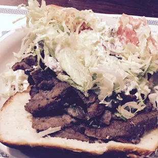 Greek (Gyro) sub...this is 6&quot;..and to think I was considering ordering the 12&quot;..no way! I was sooooo full!