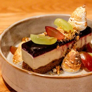 a dessert in a bowl on a table