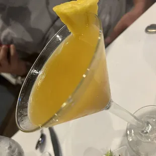 a pineapple martini
